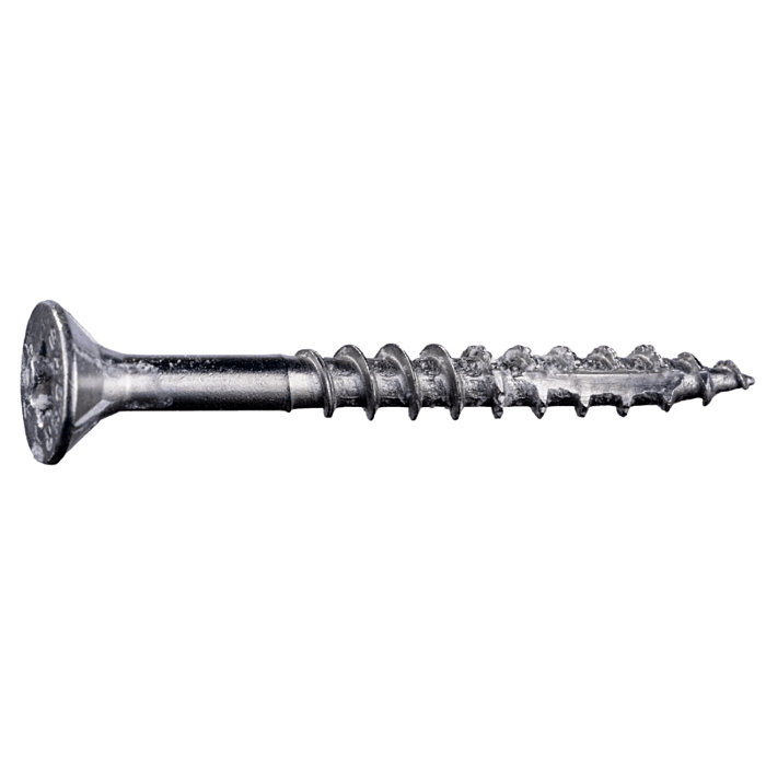 #9 x 1-3/4" Star Flat Head, Wood Screw, Stainless Steel (Bulk Box 1 lb)