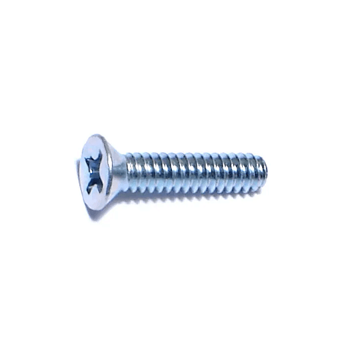 6-32 x 5/8" Phillips Flat Head, Machine Screw, Zinc (Bulk Box 1 lb)
