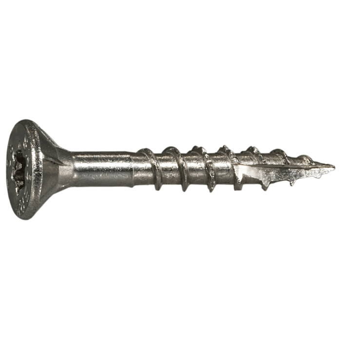 #9 x 1-1/4" Star Flat Head, Wood Screw, Stainless Steel (Bulk Box 1 lb)
