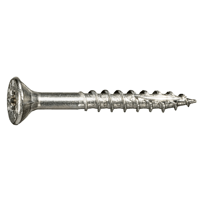 #9 x 1-1/2" Star Flat Head, Wood Screw, Stainless Steel (Bulk Box 1 lb)