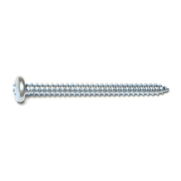 #14 x 2-1/2" Combo Pan Head, Sheet Metal Screw, Zinc (Bulk Box 1 lb)