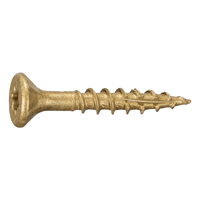 #9 x 1-1/4" Star Flat Head, Wood Screw, XL1500 Coated, Tan (Bulk Box 1 lb)