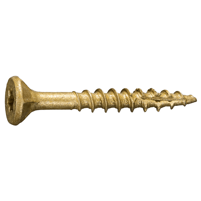 #9 x 1-1/2" Star Flat Head, Wood Screw, XL1500 Coated, Tan (Bulk Box 1 lb)