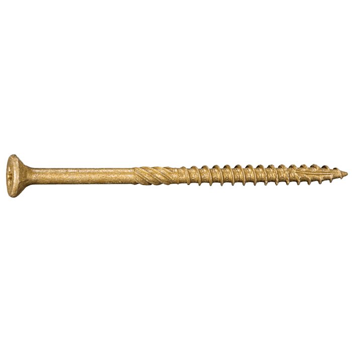 #9 x 3" Star Flat Head, Wood Screw, XL1500 Coated, Tan (Bulk Box 1 lb)