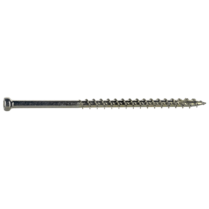 #8 x 3" Star Drive, Trim Head Screw, Yellow Zinc (Bulk Box 1 lb)