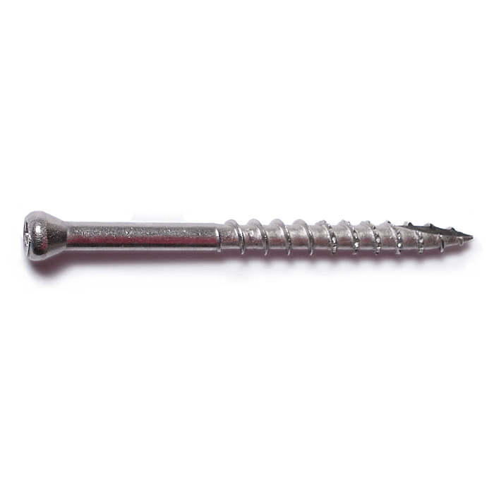 #8 x 2" Star Drive, Wood Screw, Stainless Steel (Bulk Box 1 lb)