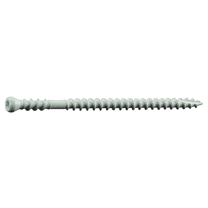 #8 x 3" Star Drive, Trim Head Screw, XL1500 Coated, White (Bulk Box 1 lb)