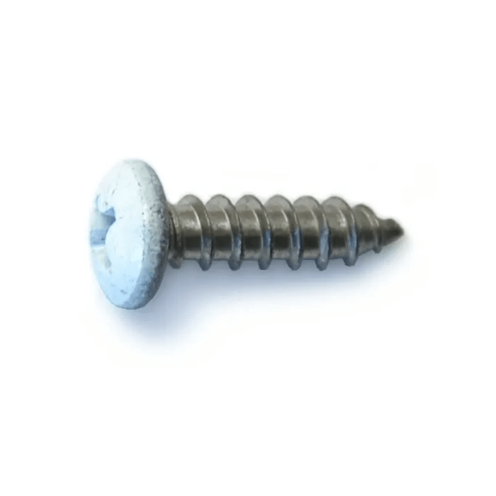 #8 x 5/8" Phillips Pan Head, Sheet Metal Screw, Stainless Steel, White (Bulk Box 1 lb)