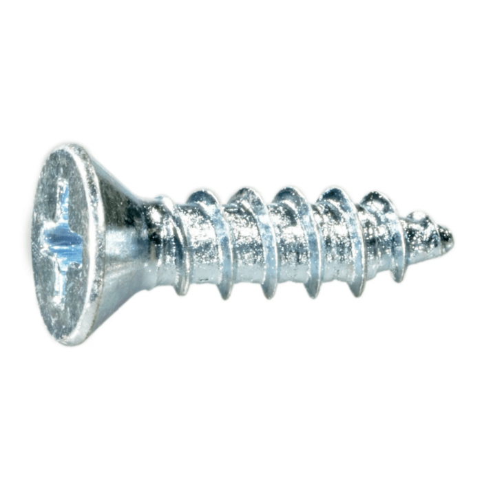 #6 x 5/8" Phillips Flat Head, Sheet Metal Screw, Zinc (Bulk Box 1 lb)