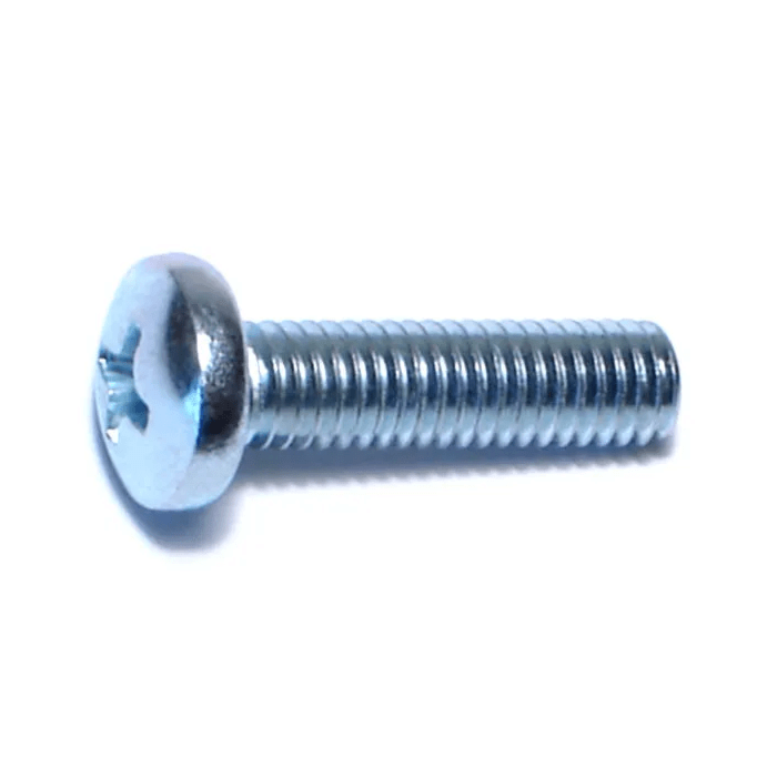 10-32 x 3/4" Phillips Pan Head, Machine Screw, Zinc (Bulk Box 1 lb)