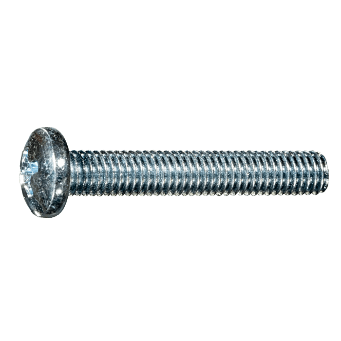 10-32 x 1-1/4" Phillips Pan Head, Machine Screw, Zinc (Bulk Box 1 lb)
