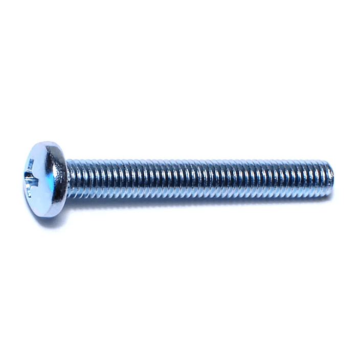 10-32 x 1-1/2" Phillips Pan Head, Machine Screw, Zinc (Bulk Box 1 lb)