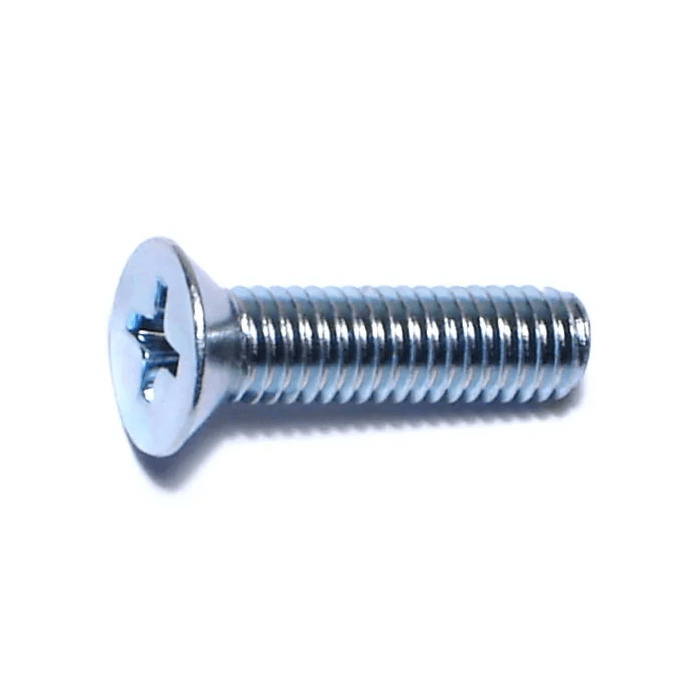 10-32 x 3/4" Phillips Flat Head, Machine Screw, Zinc (Bulk Box 1 lb)