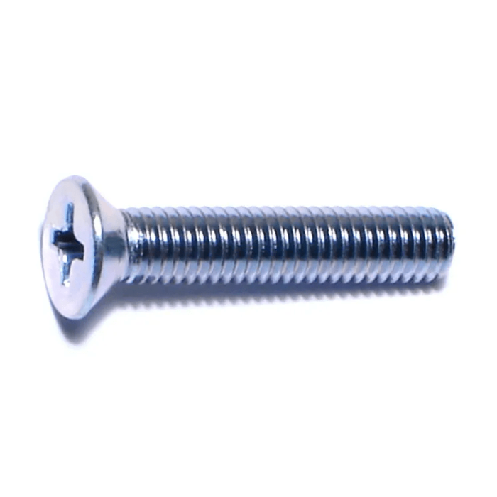 10-32 x 1" Phillips Flat Head, Machine Screw, Zinc (Bulk Box 1 lb)