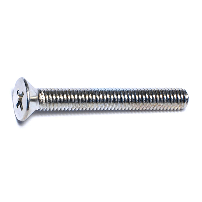 10-32 x 1-1/2" Phillips Flat Head, Machine Screw, Zinc (Bulk Box 1 lb)