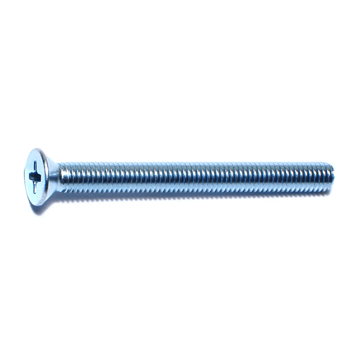 10-32 x 2" Phillips Flat Head, Machine Screw, Zinc (Bulk Box 1 lb)