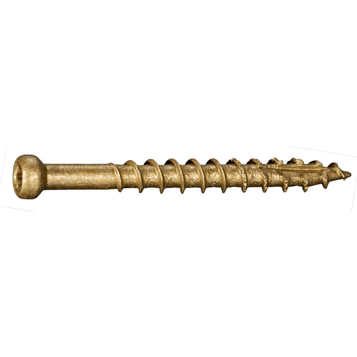 #8 x 1-5/8" Star Drive, Trim Head Screw, XL1500 Coated, Tan (Bulk Box 1 lb)