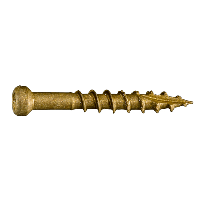 #8 x 1-1/4" Star Drive, Trim Head Screw, XL1500 Coated, Tan (Bulk Box 1 lb)
