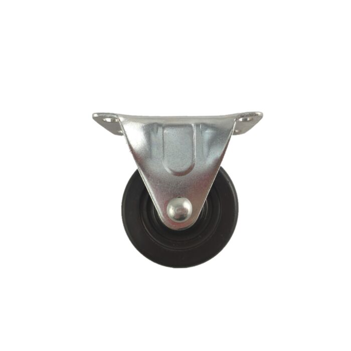 World Casters & Equipment Manufacturing 90 lb 2 in Soft Rubber Rigid Caster