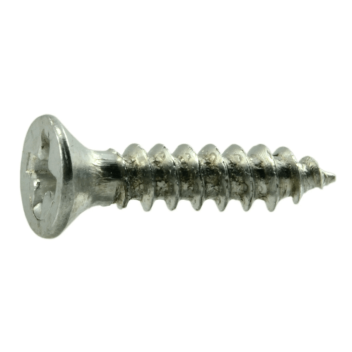 #4 x 1/2" Phillips Flat Head, Wood Screw, Zinc (Bulk Box 24 pk)