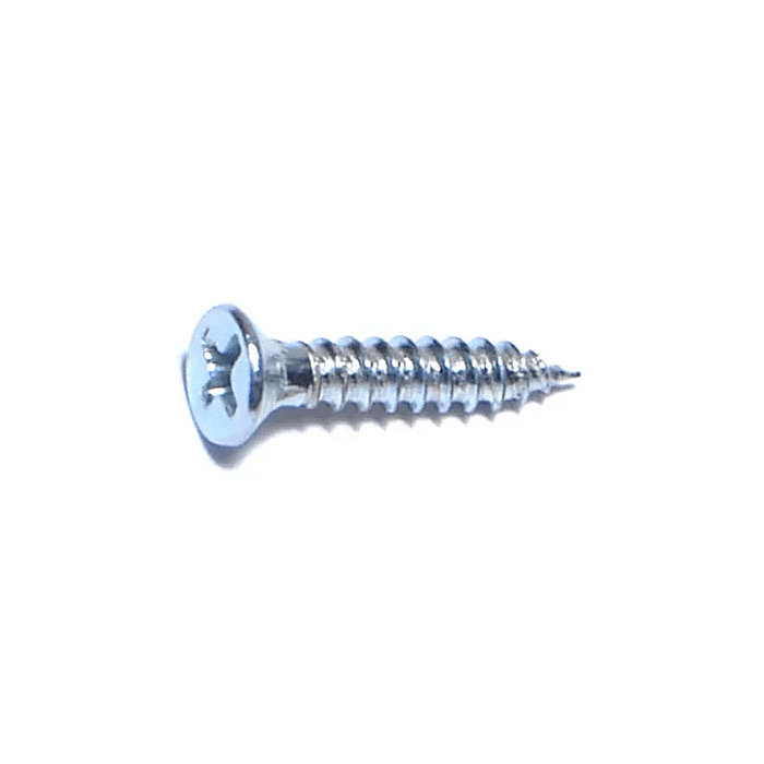 #4 x 5/8" Phillips Flat Head, Wood Screw, Zinc (Bulk Box 24 pk)