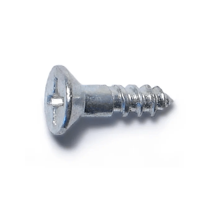 #6 x 1/2" Phillips Flat Head, Wood Screw, Zinc (Bulk Box 24 pk)