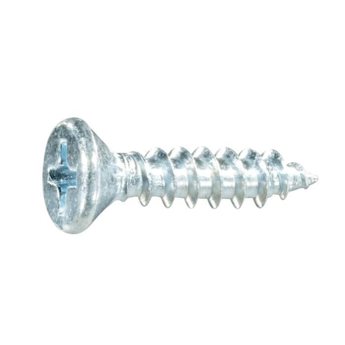 #8 x 3/4" Phillips Flat Head, Wood Screw, Zinc (Bulk Box 16 pk)