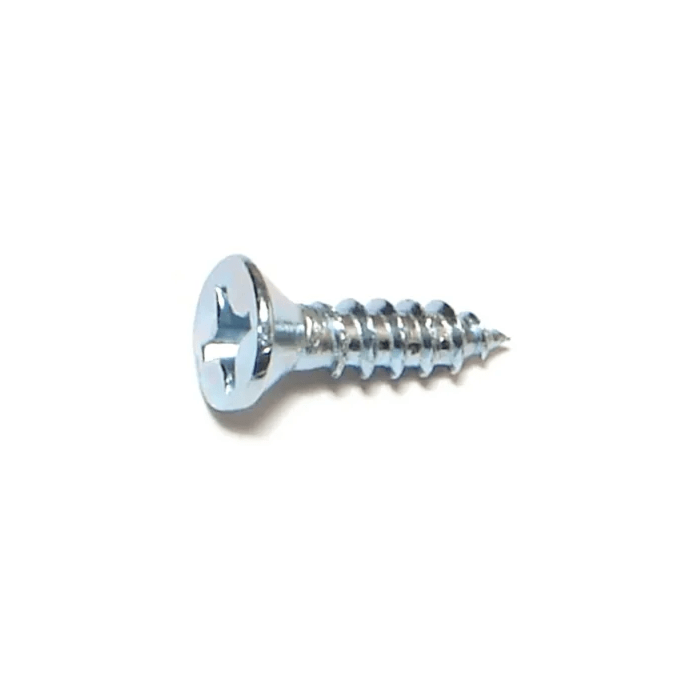 #10 x 3/4" Phillips Flat Head, Wood Screw, Zinc (Bulk Box 12 pk)