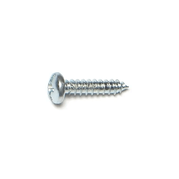 #4 x 1/2" Combo Pan Head, Sheet Metal Screw, Zinc (Bulk Box 24 pk)