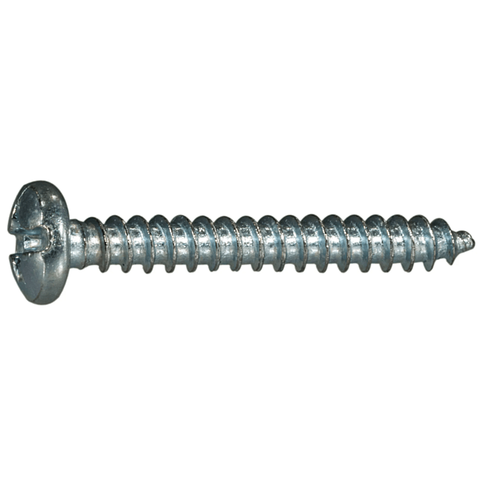#6 x 1" Combo Pan Head, Sheet Metal Screw, Zinc (Bulk Box 16 pk)
