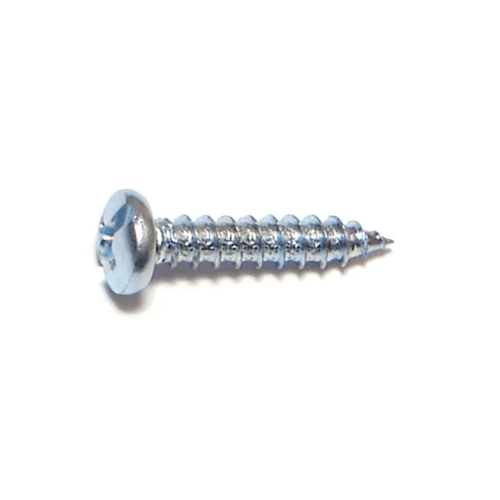 #7 x 3/4" Combo Pan Head, Sheet Metal Screw, Zinc (Bulk Box 16 pk)