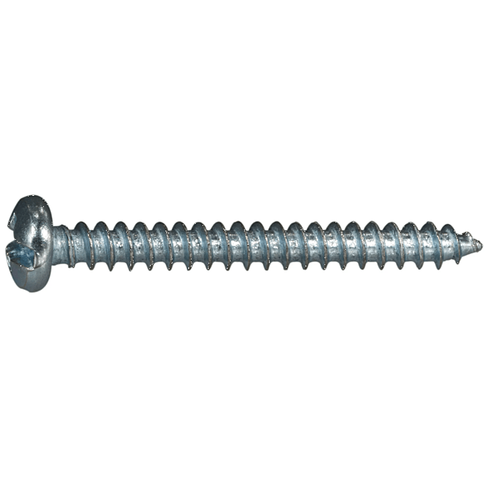 #8 x 1-1/2" Combo Pan Head, Sheet Metal Screw, Zinc (Bulk Box 8 pk)