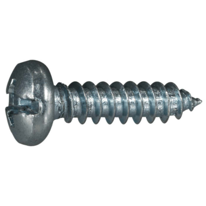 #10 x 3/4" Combo Pan Head, Sheet Metal Screw, Zinc (Bulk Box 10 pk)