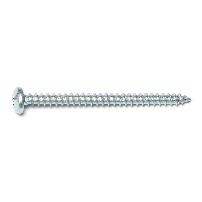 #10 x 2-1/2" Combo Pan Head, Sheet Metal Screw, Zinc (Bulk Box 4 pk)