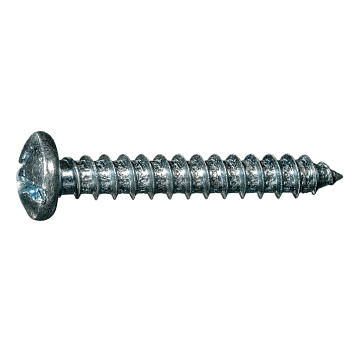 #12 x 1-1/2" Combo Pan Head, Sheet Metal Screw, Zinc (Bulk Box 5 pk)