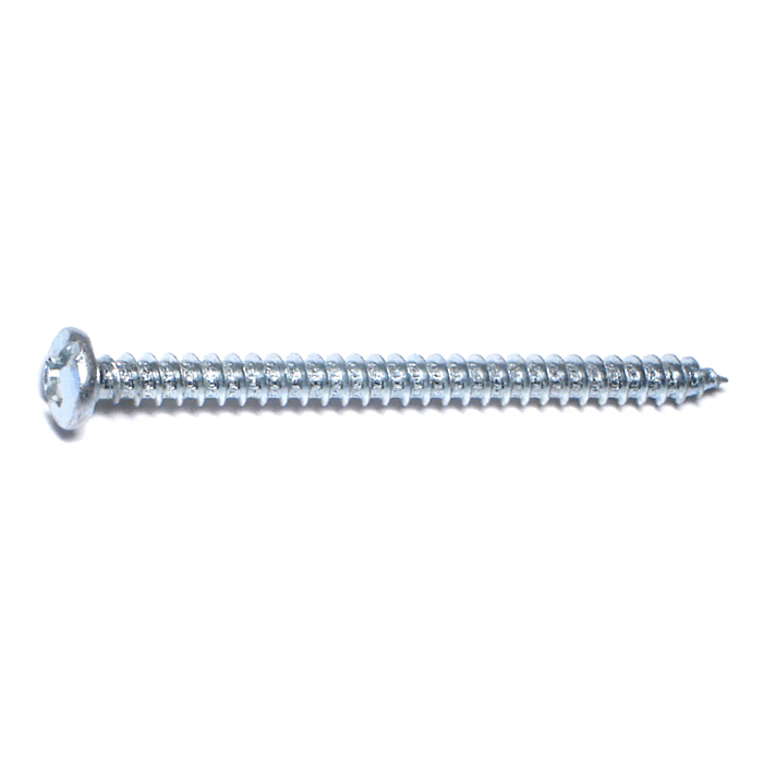 #12 x 3" Combo Pan Head, Sheet Metal Screw, Zinc (Bulk Box 3 pk)