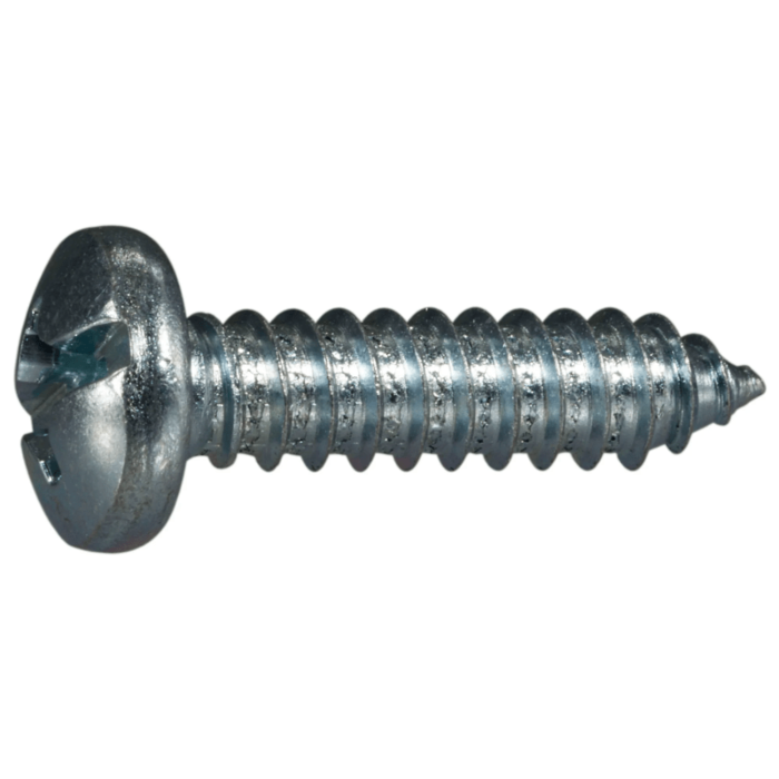 #14 x 1" Combo Pan Head, Sheet Metal Screw, Zinc (Bulk Box 4 pk)