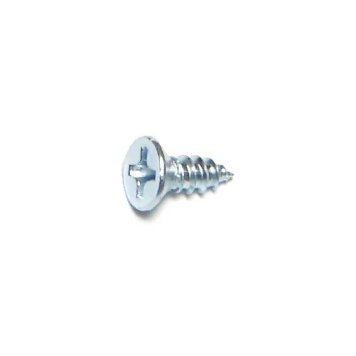 #6 x 3/8" Phillips Flat Head, Sheet Metal Screw, Zinc (Bulk Box 24 pk)
