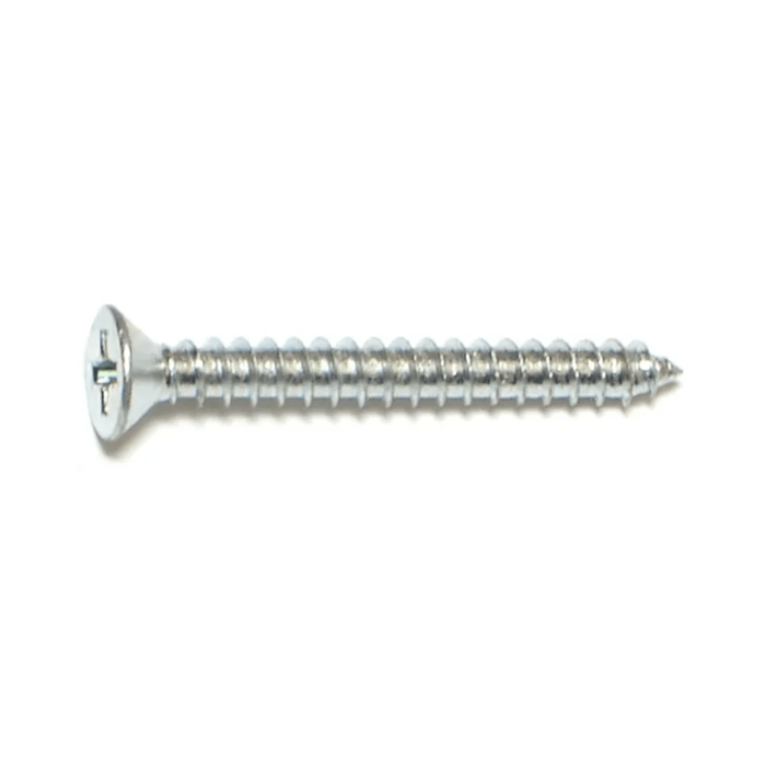 #6 x 1-1/4" Phillips Flat Head, Sheet Metal Screw, Zinc (Bulk Box 12 pk)
