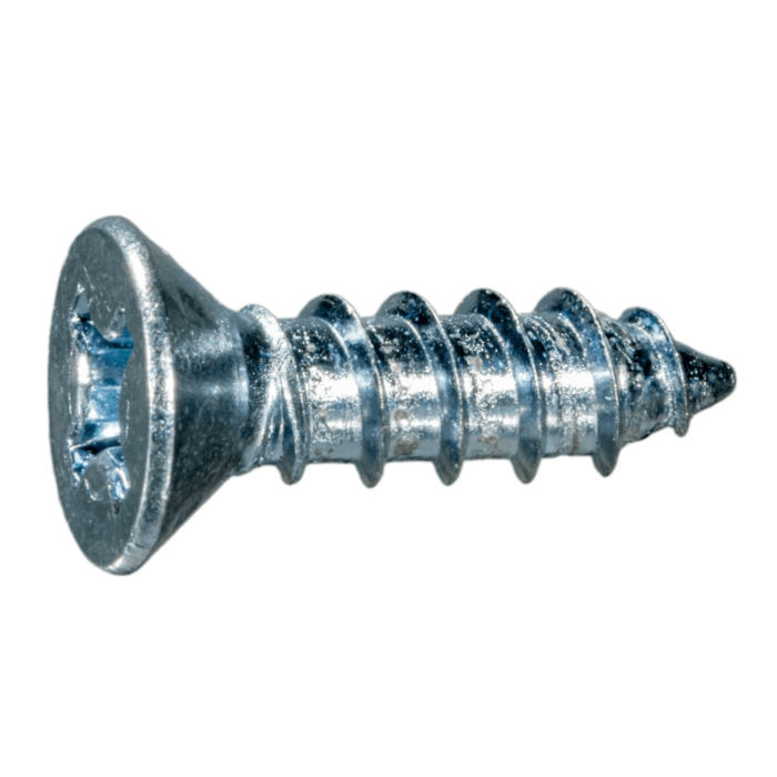 #12 x 3/4" Phillips Flat Head, Sheet Metal Screw, Zinc (Bulk Box 8 pk)