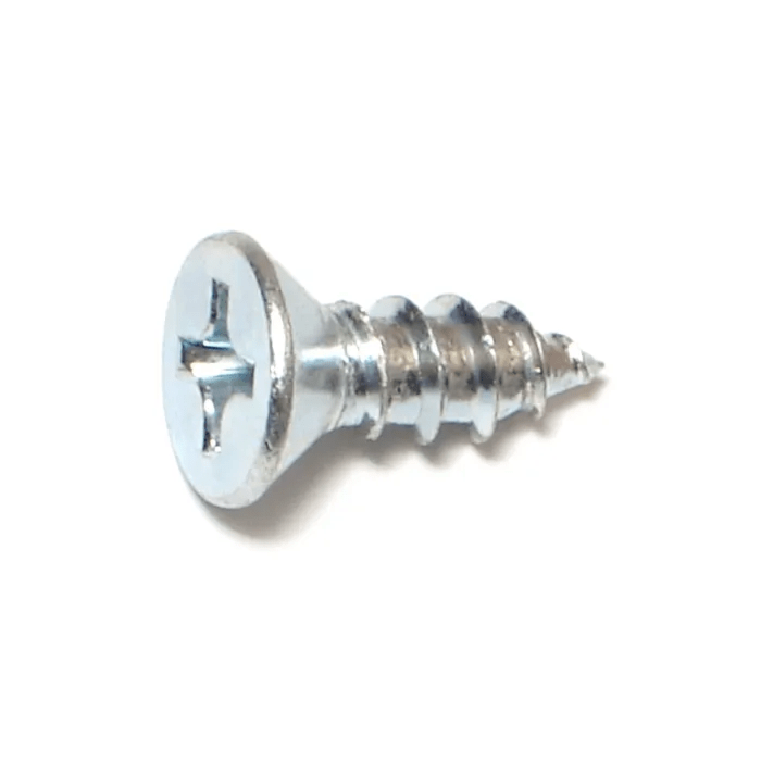 #14 x 3/4" Phillips Flat Head, Sheet Metal Screw, Zinc (Bulk Box 6 pk)
