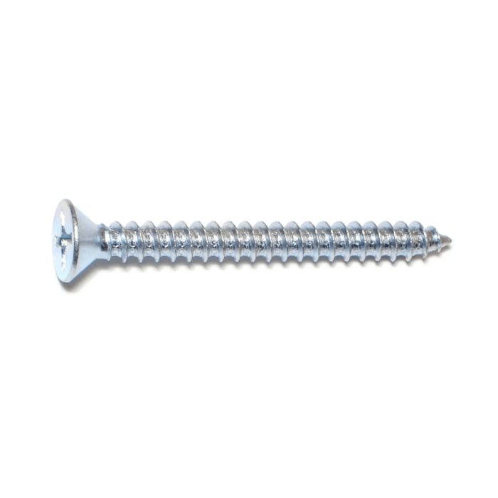 #14 x 2-1/2" Phillips Flat Head, Sheet Metal Screw, Zinc (Bulk Box 3 pk)
