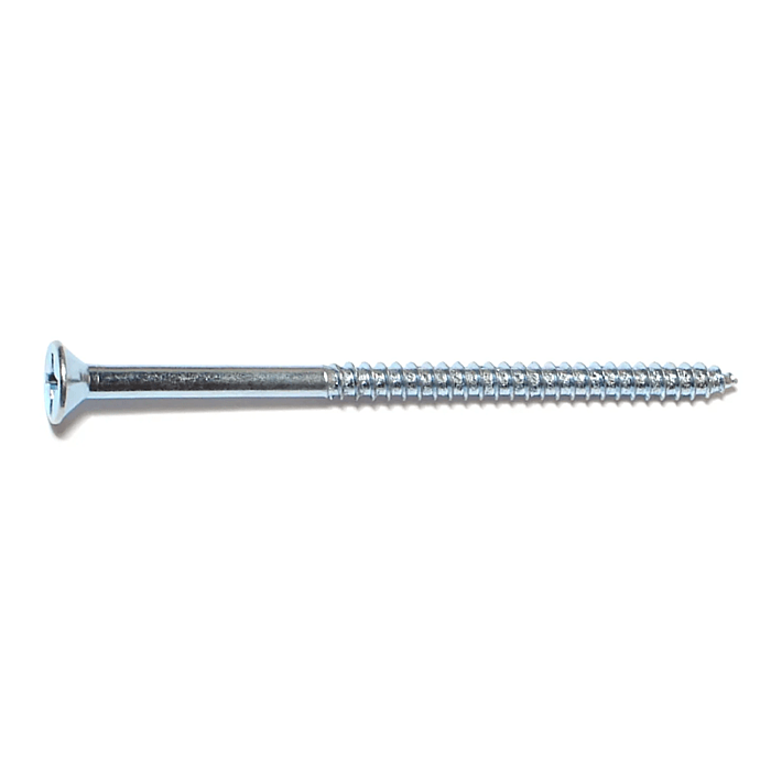 #10 x 3-1/2" Phillips Flat Head, Wood Screw, Zinc (Bulk Box 3 pk)