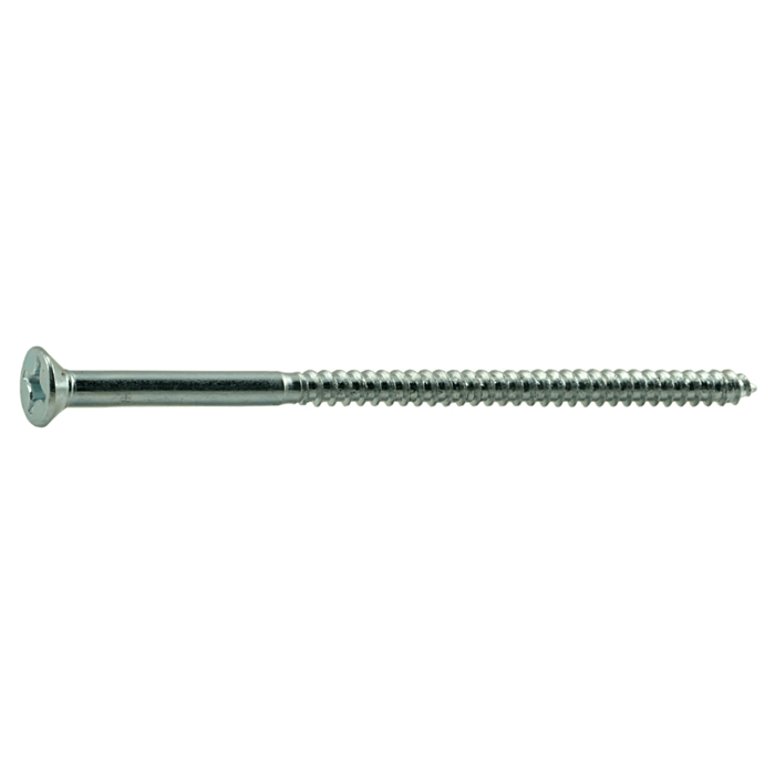 #10 x 4" Phillips Flat Head, Wood Screw, Zinc (Bulk Box 3 pk)