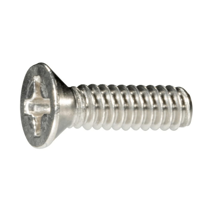 6-32 x 1/2" Phillips Flat Head, Machine Screw, Stainless Steel (Bulk Box 6 pc)