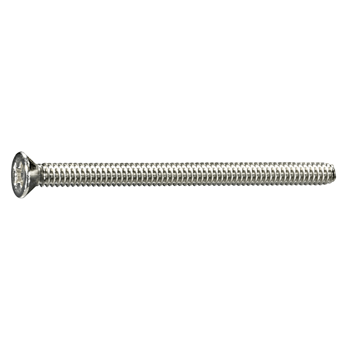 6-32 x 2" Phillips Flat Head, Machine Screw, Stainless Steel (Bulk Box 3 pc)