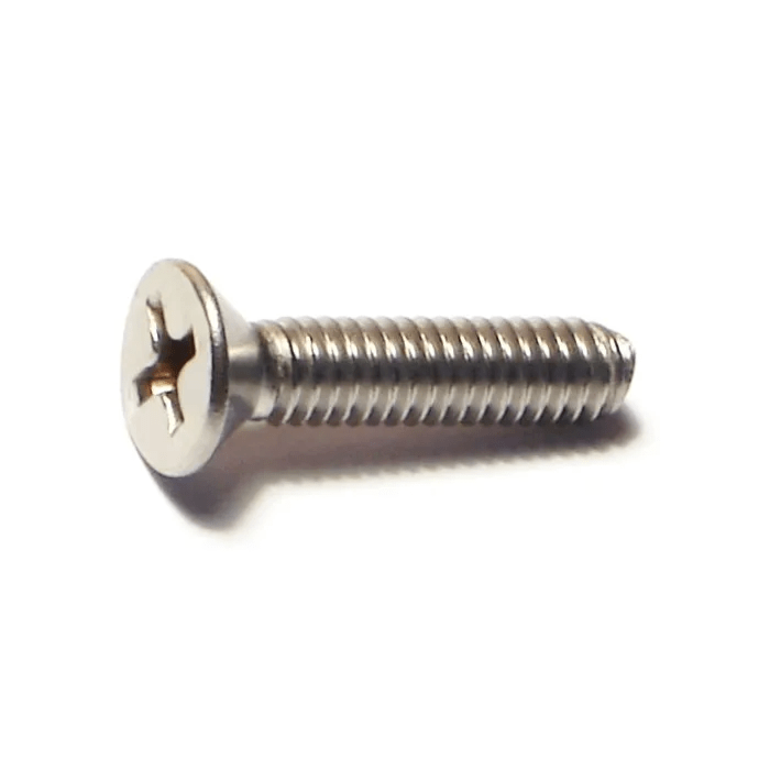 8-32 x 3/4" Phillips Flat Head, Machine Screw, Stainless Steel (Bulk Box 5 pc)