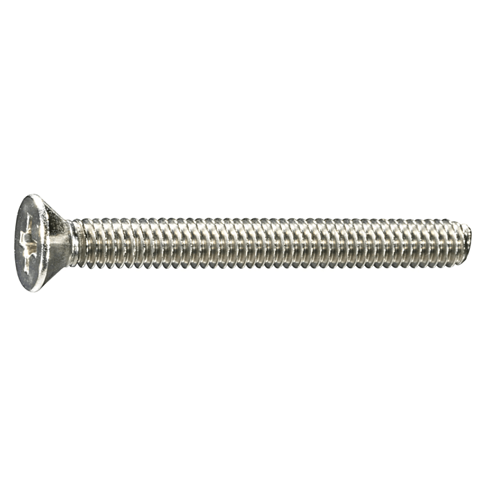 8-32 x 1-1/2" Phillips Flat Head, Machine Screw, Stainless Steel (Bulk Box 4 pc)