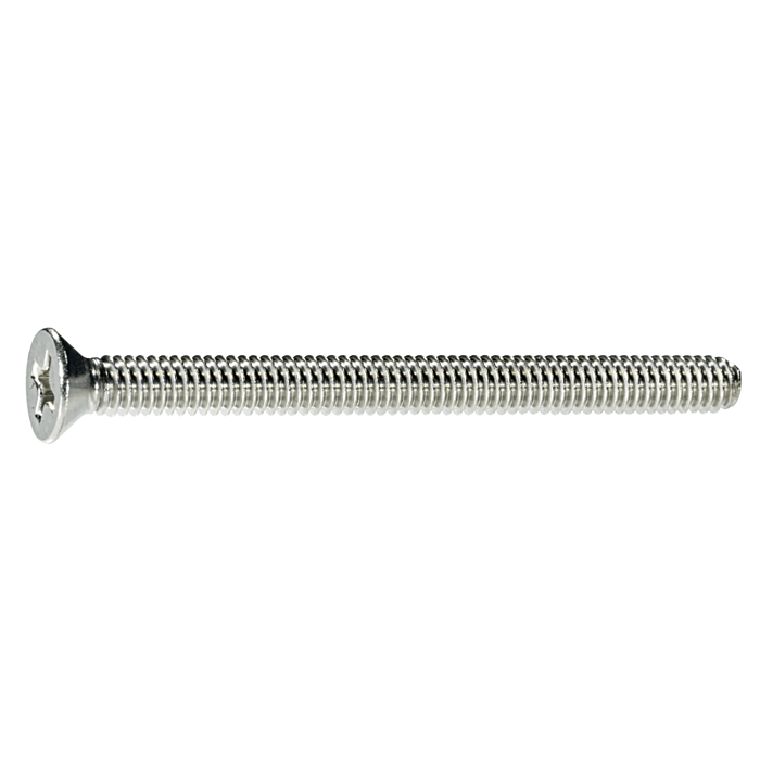 8-32 x 2" Phillips Flat Head, Machine Screw, Stainless Steel (Bulk Box 3 pc)