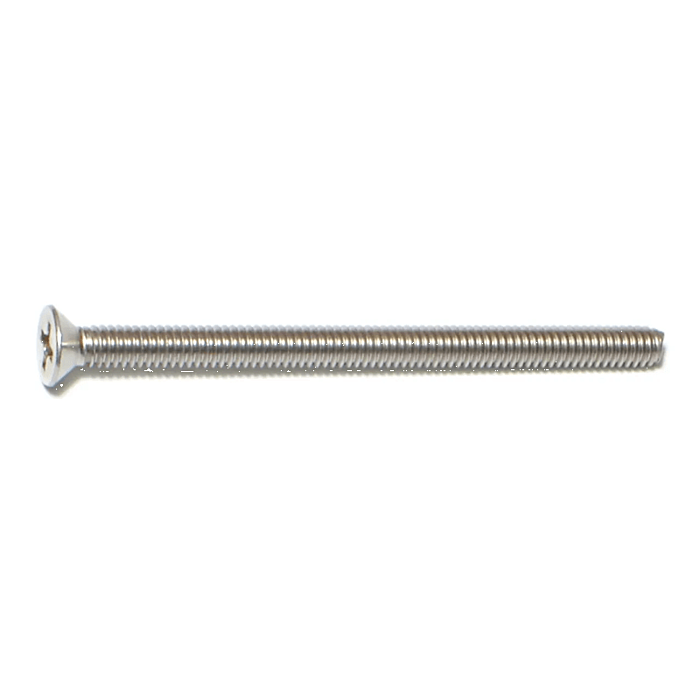 8-32 x 2-1/2" Phillips Flat Head, Machine Screw, Stainless Steel (Bulk Box 2 pc)